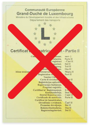 Certificat immatriculation partie II